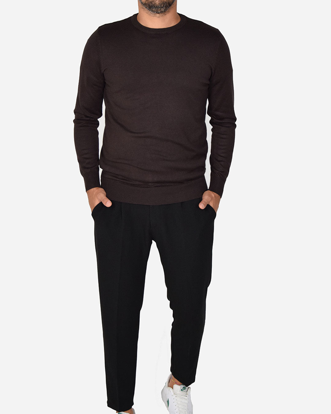 Pullover girocollo basic