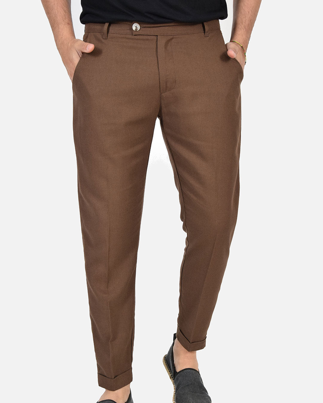 Pantaloni capri in lino