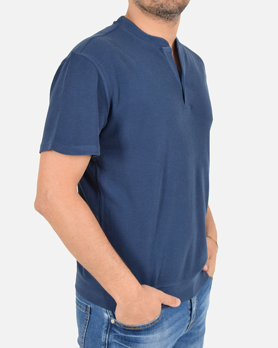 Maglia in cotone a nido d'ape
