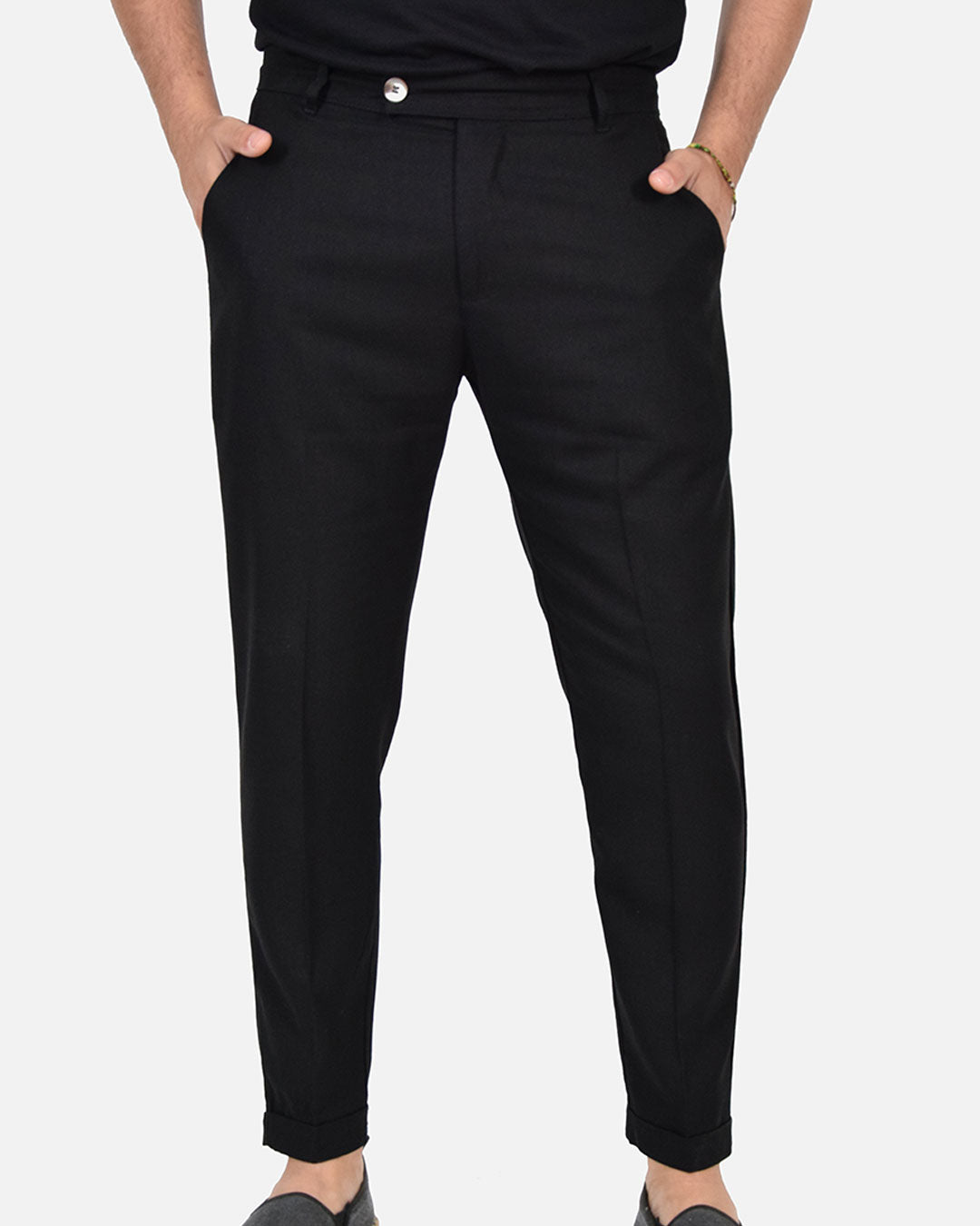 Pantaloni capri in lino