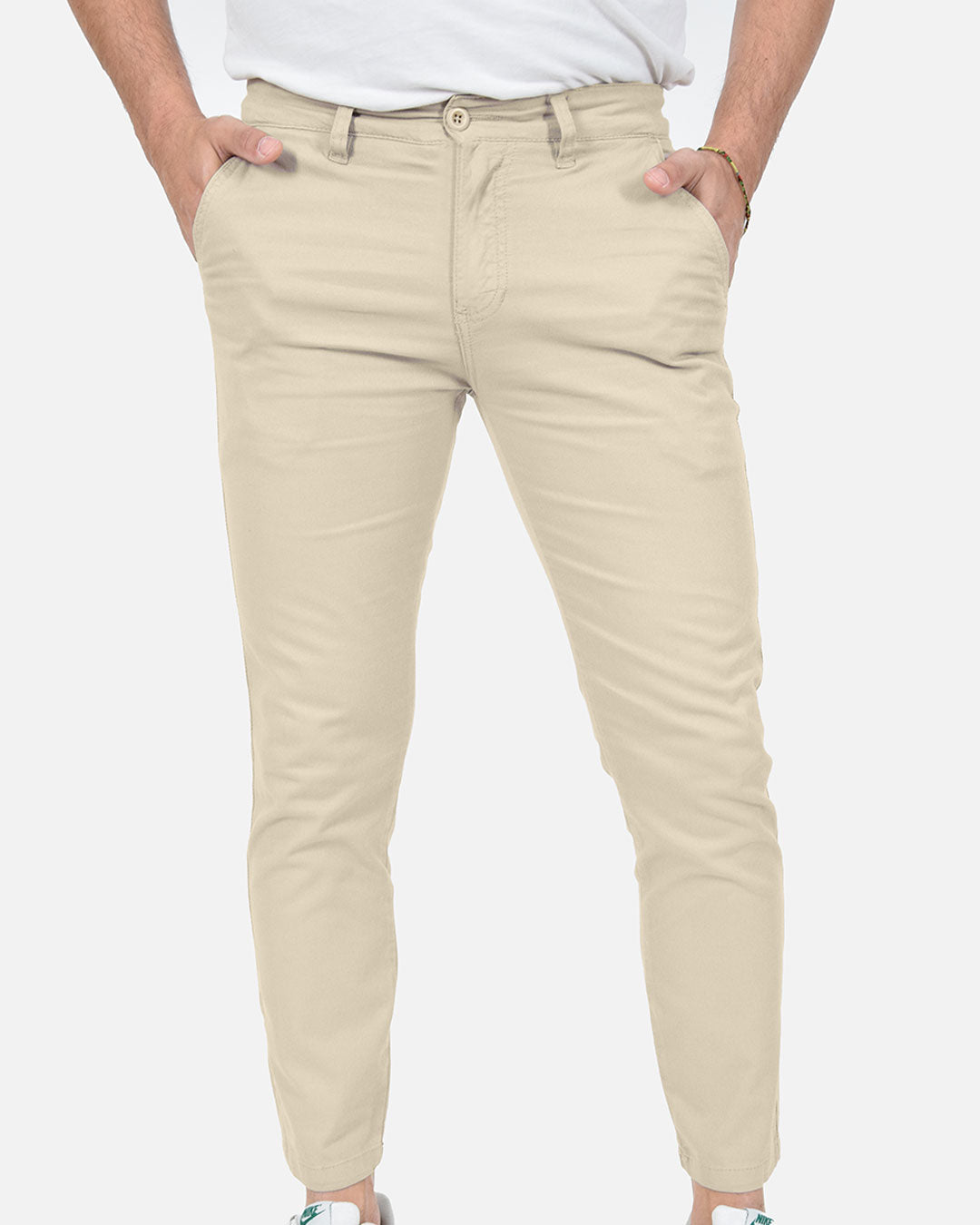 Pantaloni skinny capri in piquet
