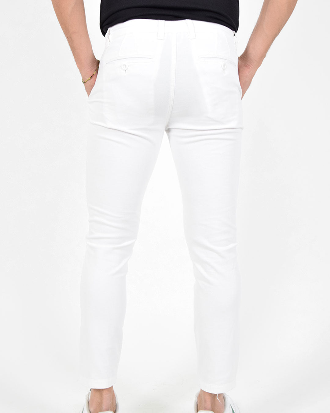 Pantaloni skinny capri in piquet