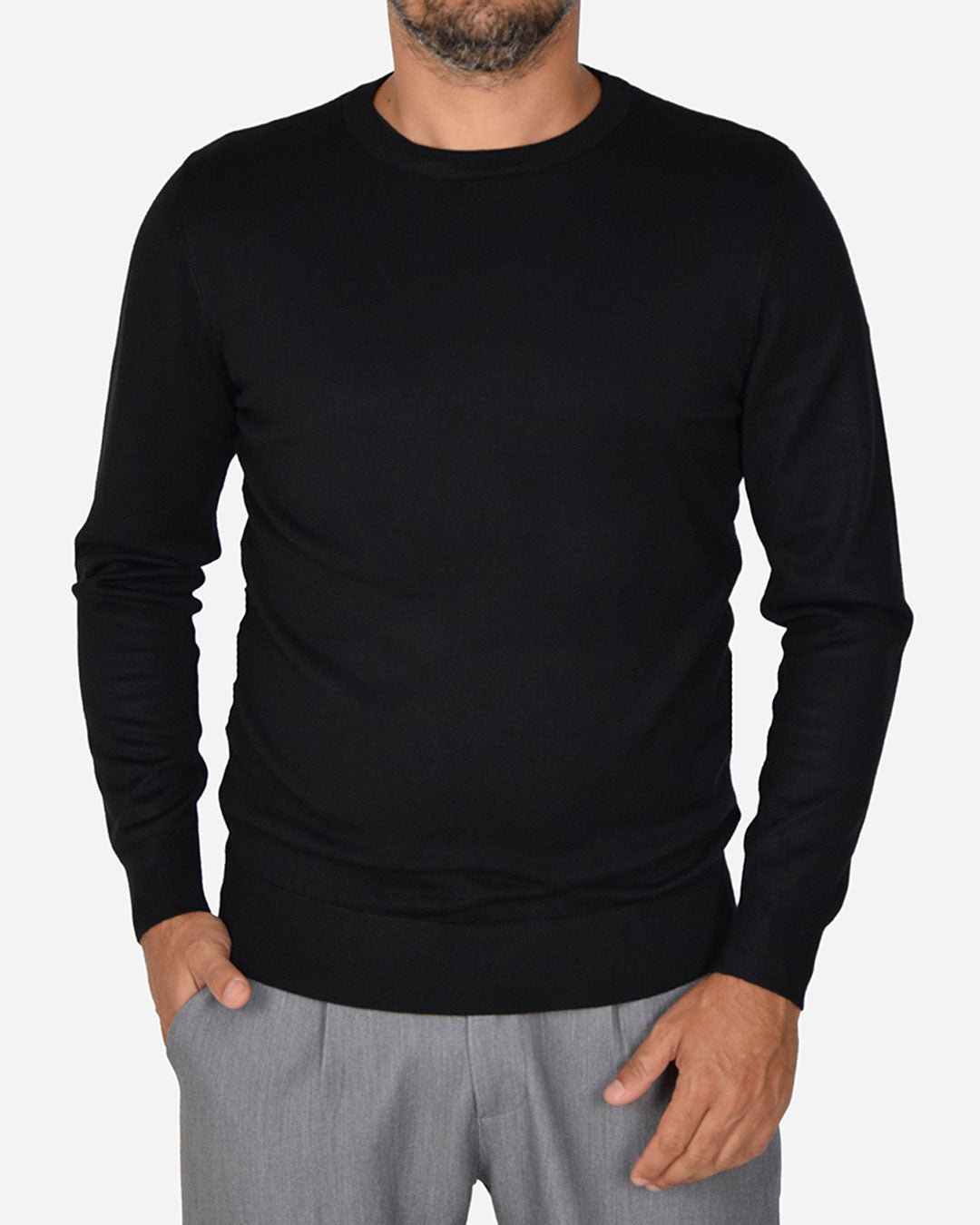 Pullover girocollo basic
