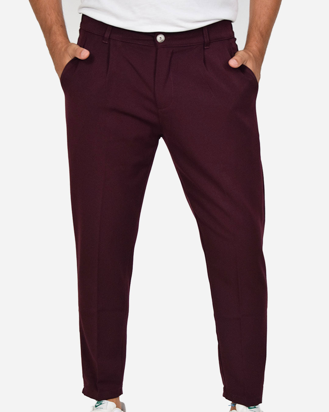 Pantaloni capri con vita elasticizzata