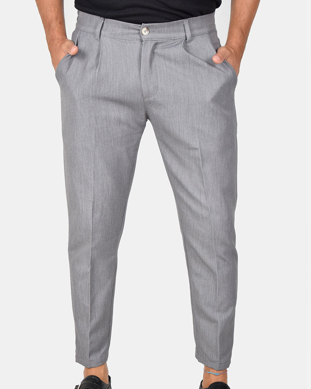 Pantaloni capri con vita elasticizzata