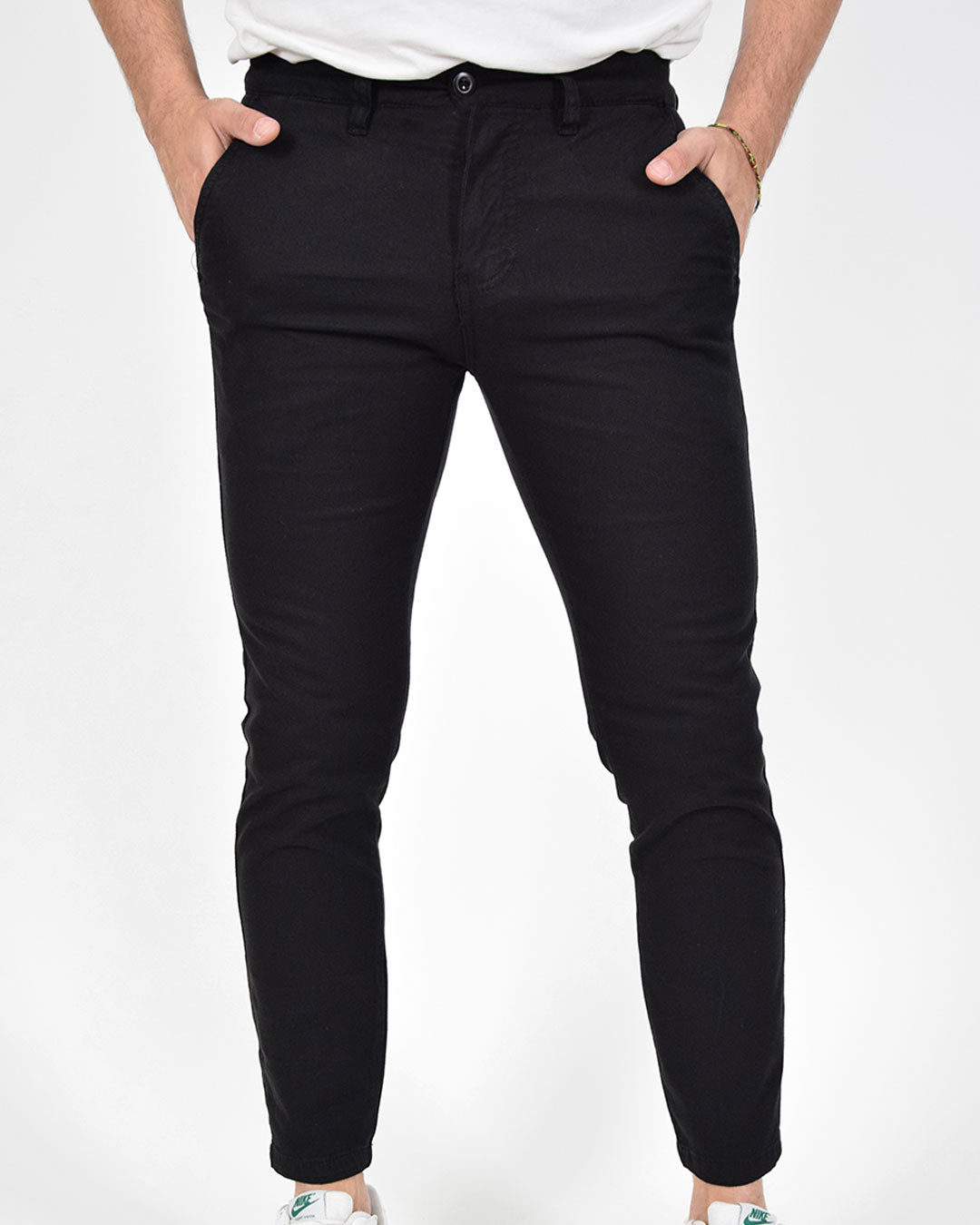 Pantaloni skinny capri in piquet