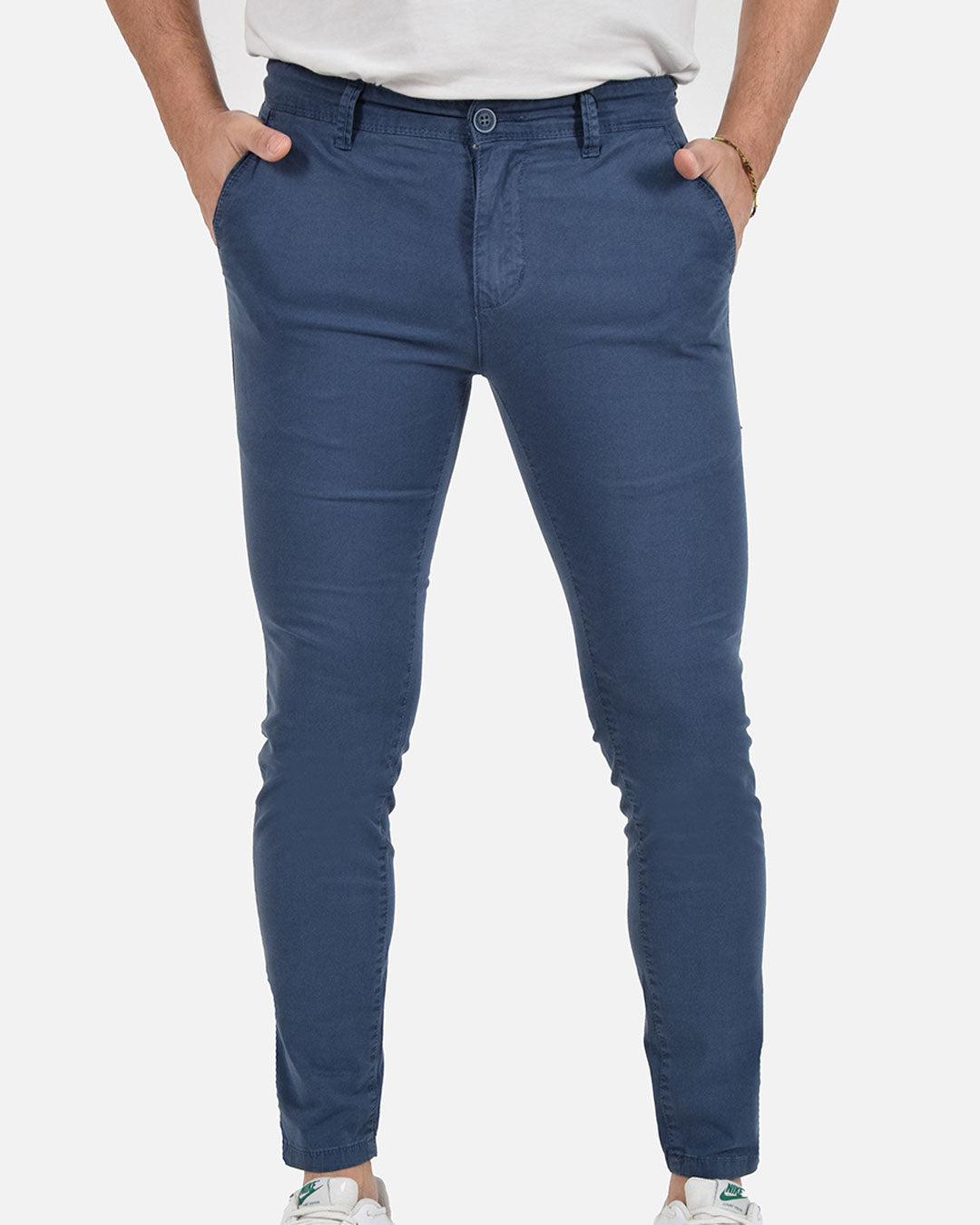 Pantaloni skinny capri microfantasia