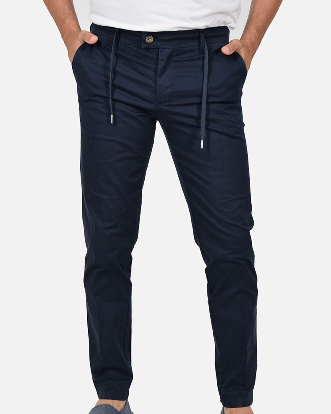 Pantaloni chino in cotone elasticizzato