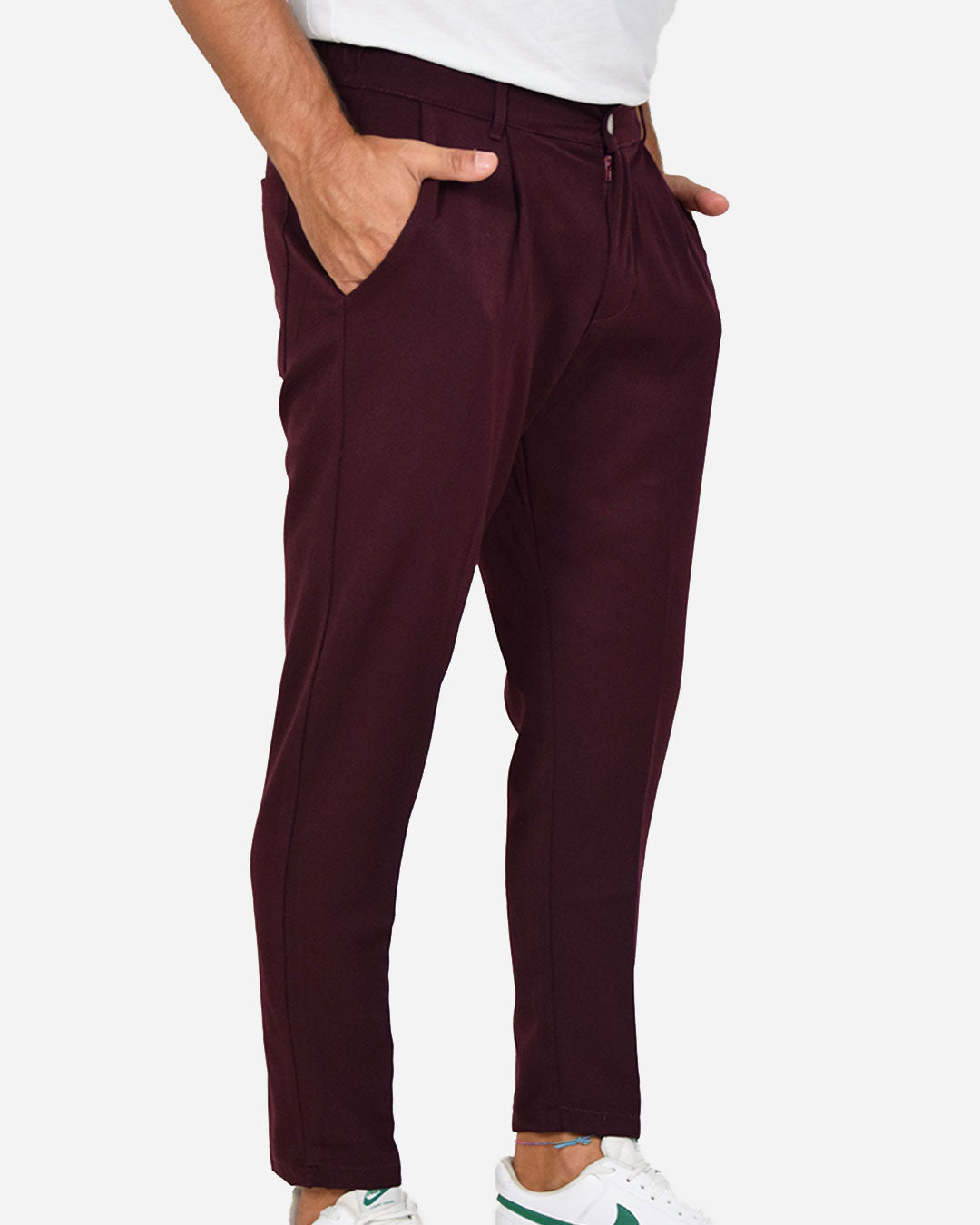Pantaloni capri con vita elasticizzata
