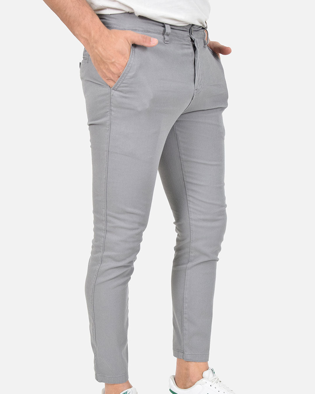 Pantaloni skinny capri in piquet