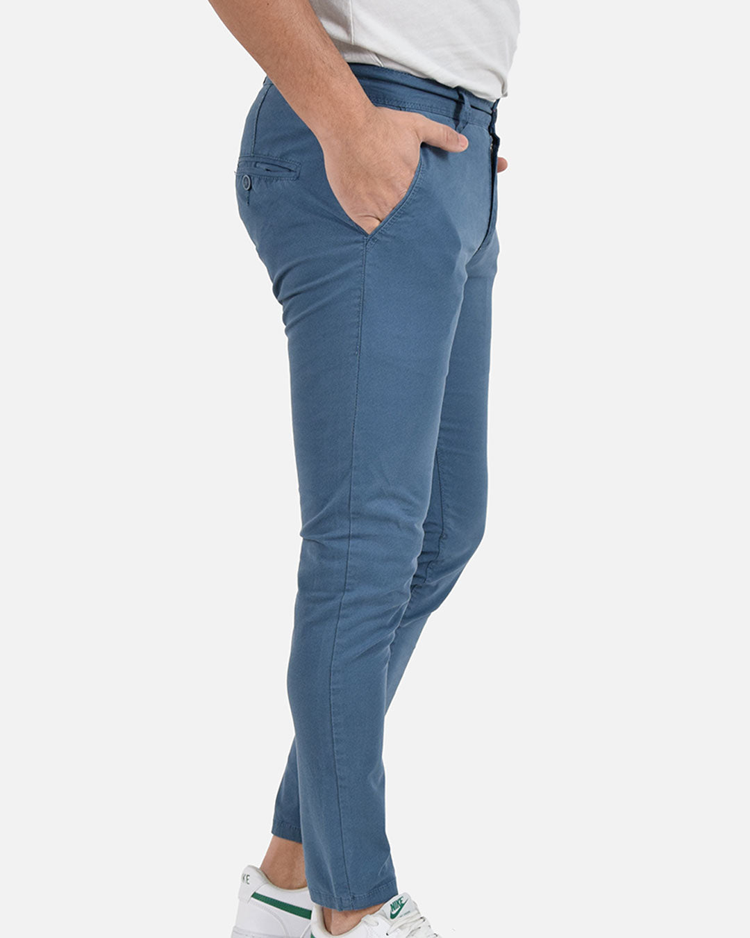 Pantaloni skinny capri microfantasia