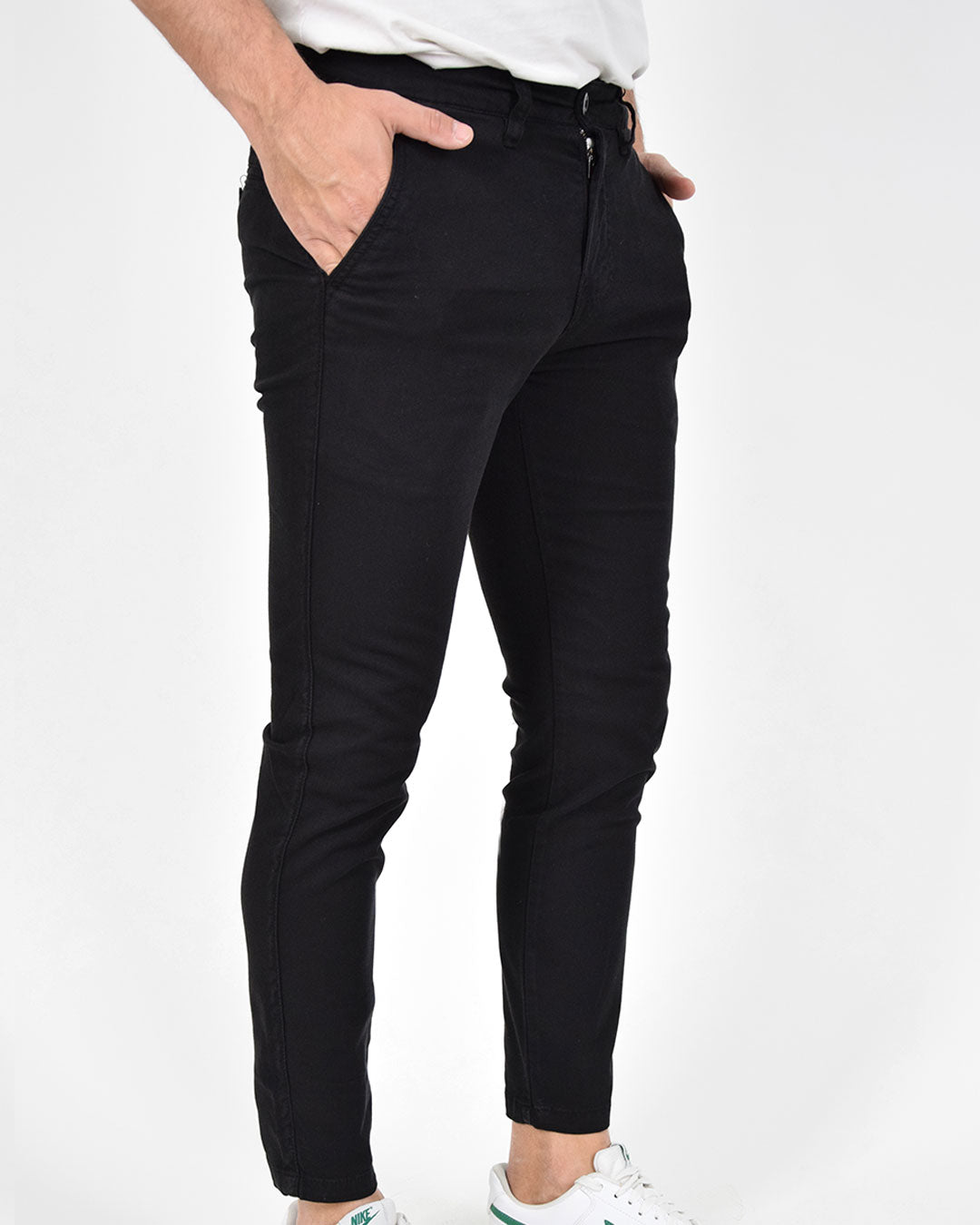 Pantaloni skinny capri in piquet