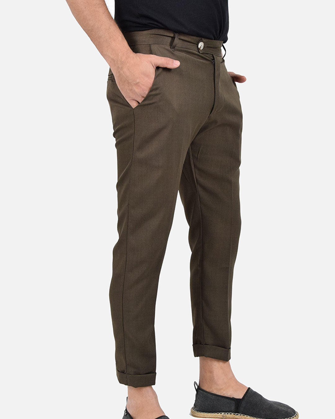 Pantaloni capri effetto sfumato