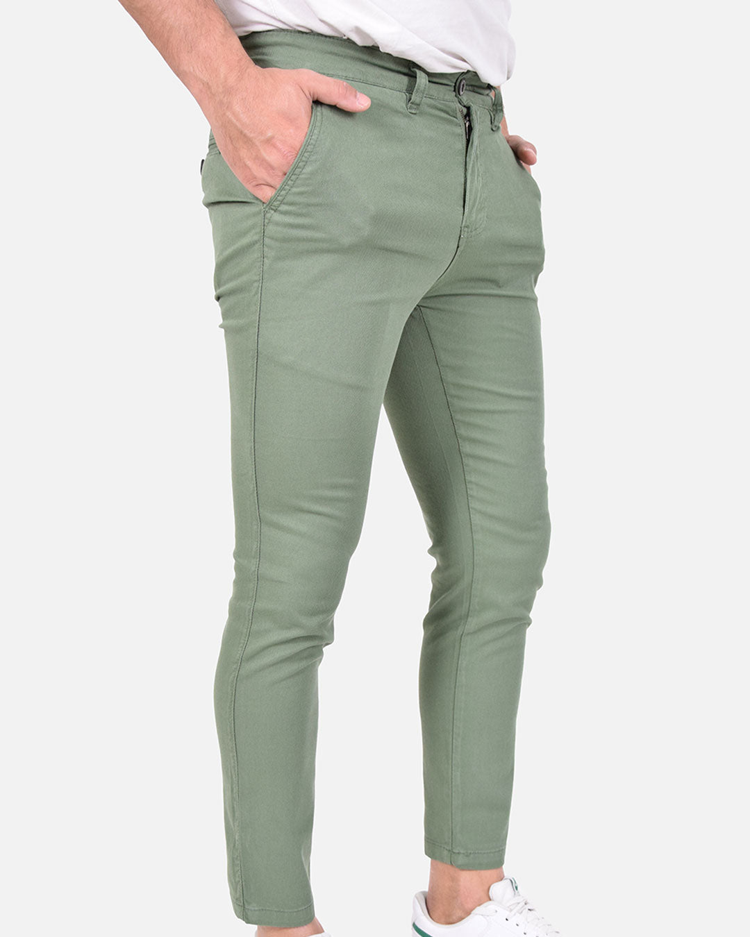 Pantaloni skinny capri in piquet