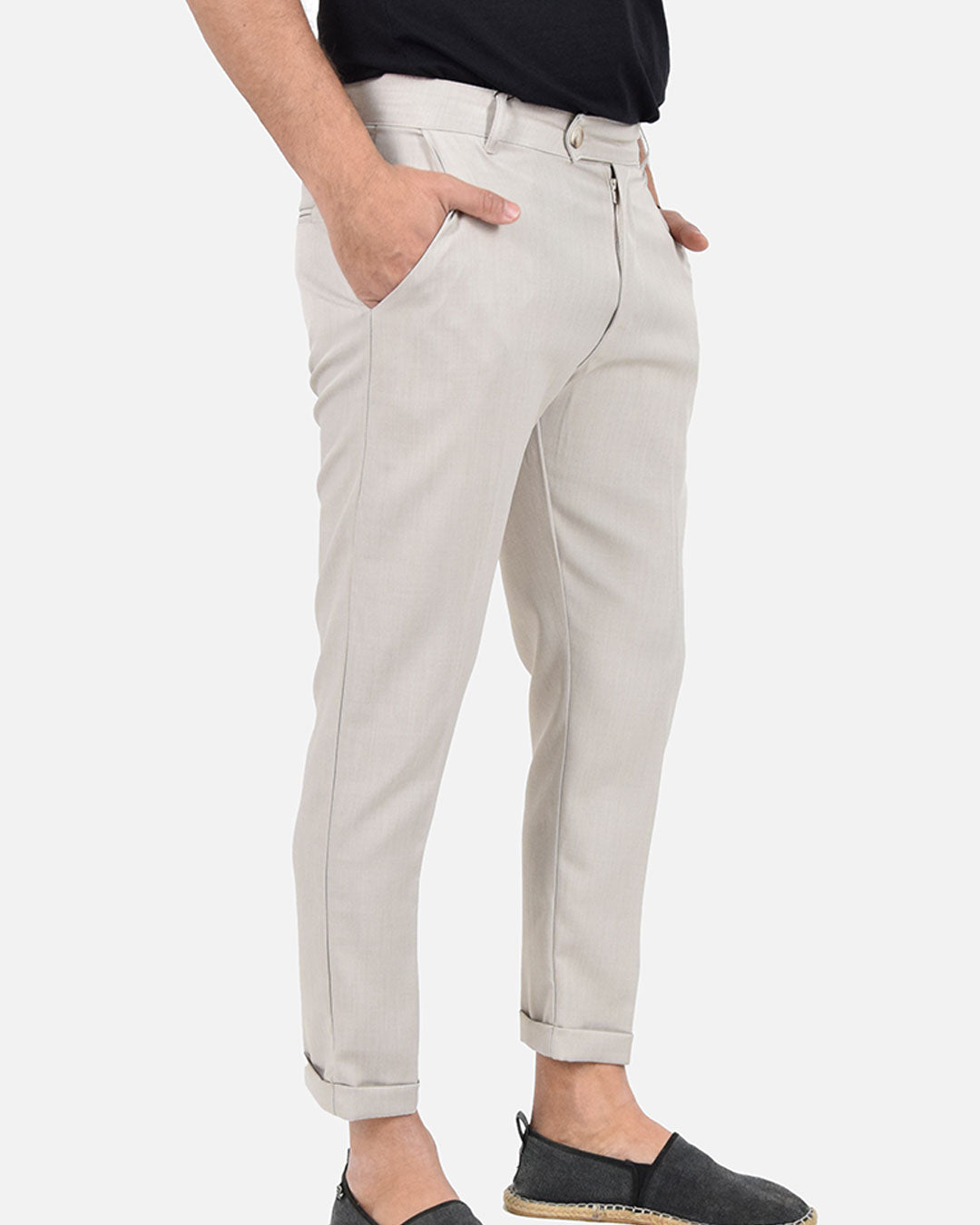 Pantaloni capri effetto sfumato