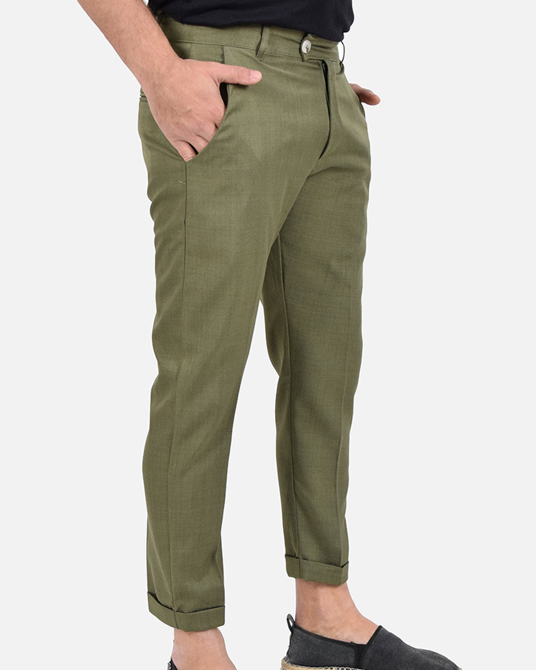 Pantaloni capri effetto sfumato