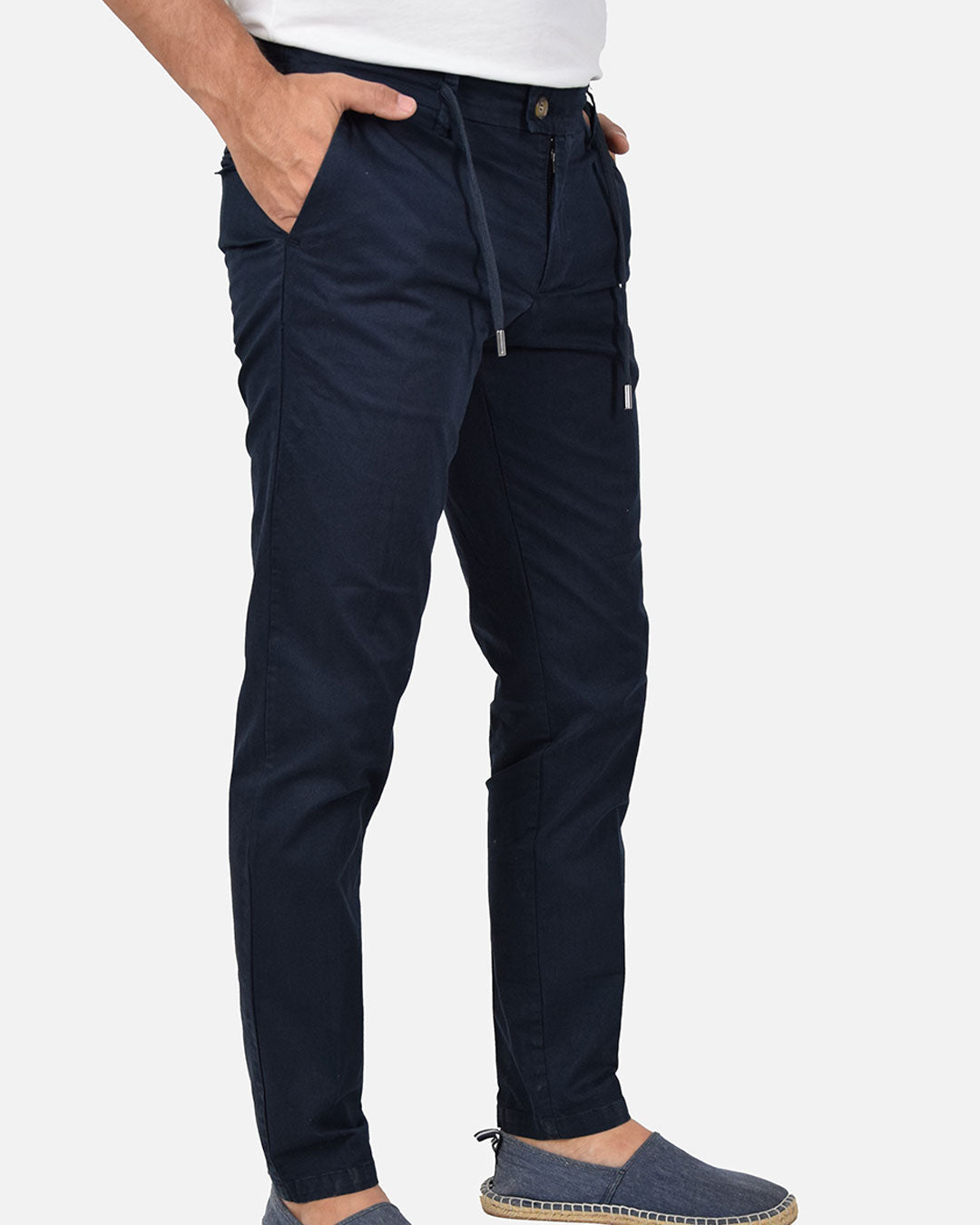 Pantaloni chino in cotone elasticizzato