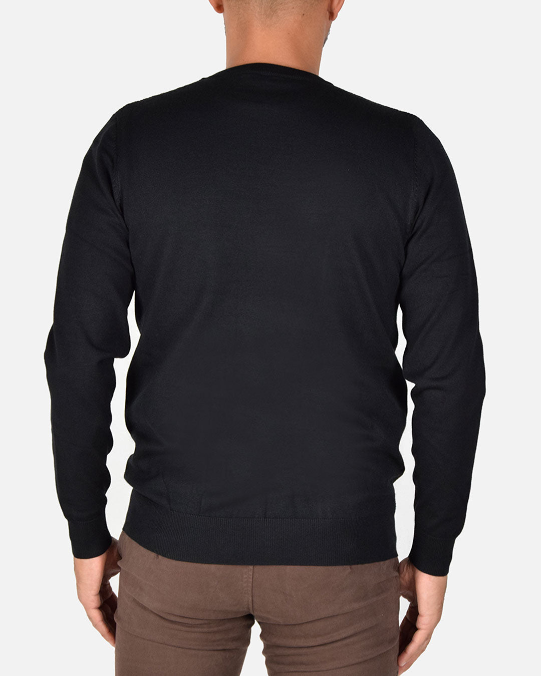 Pullover girocollo a nido d'ape