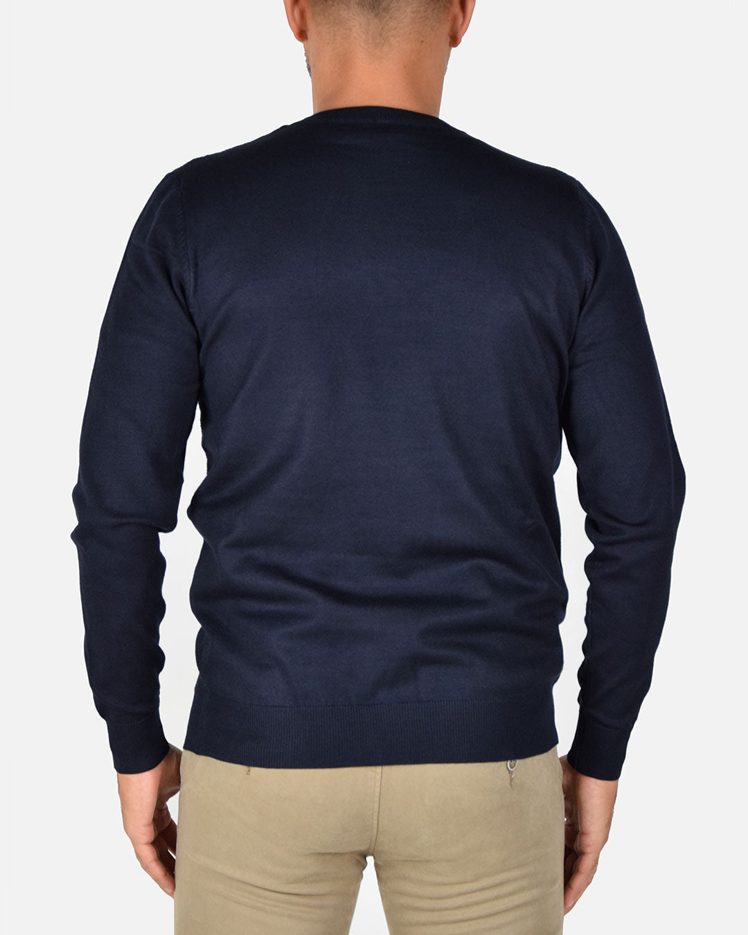 Pullover girocollo a nido d'ape