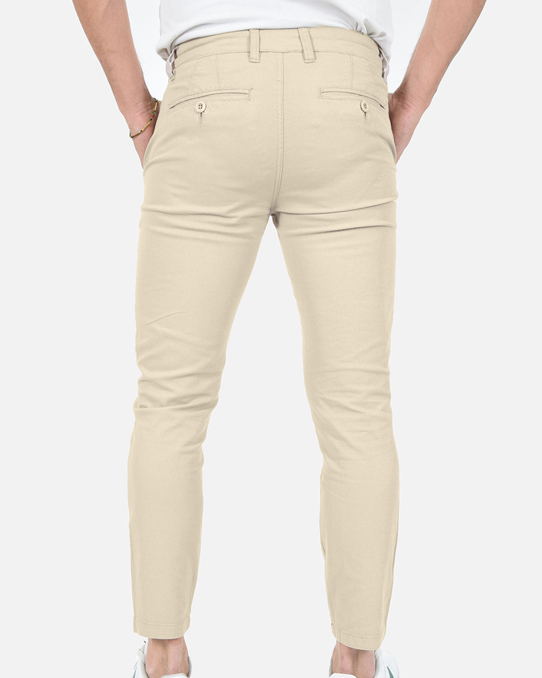 Pantaloni skinny capri in piquet