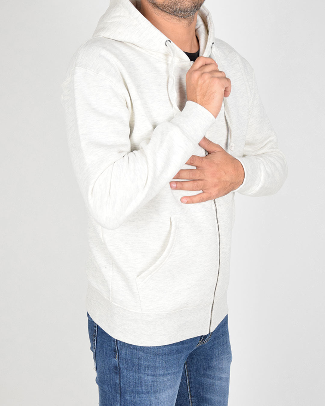 Felpa con cappuccio e cerniera