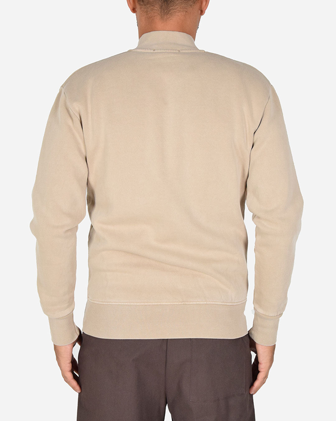 Felpa stone wash in cotone