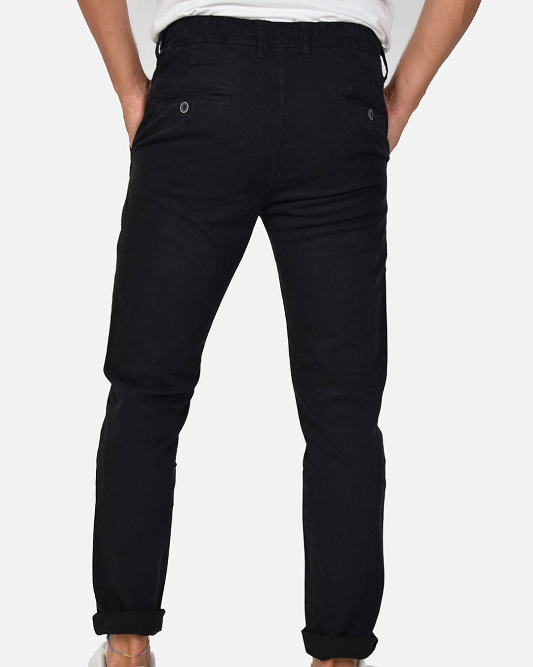 Pantaloni slim fit con laccio in vita