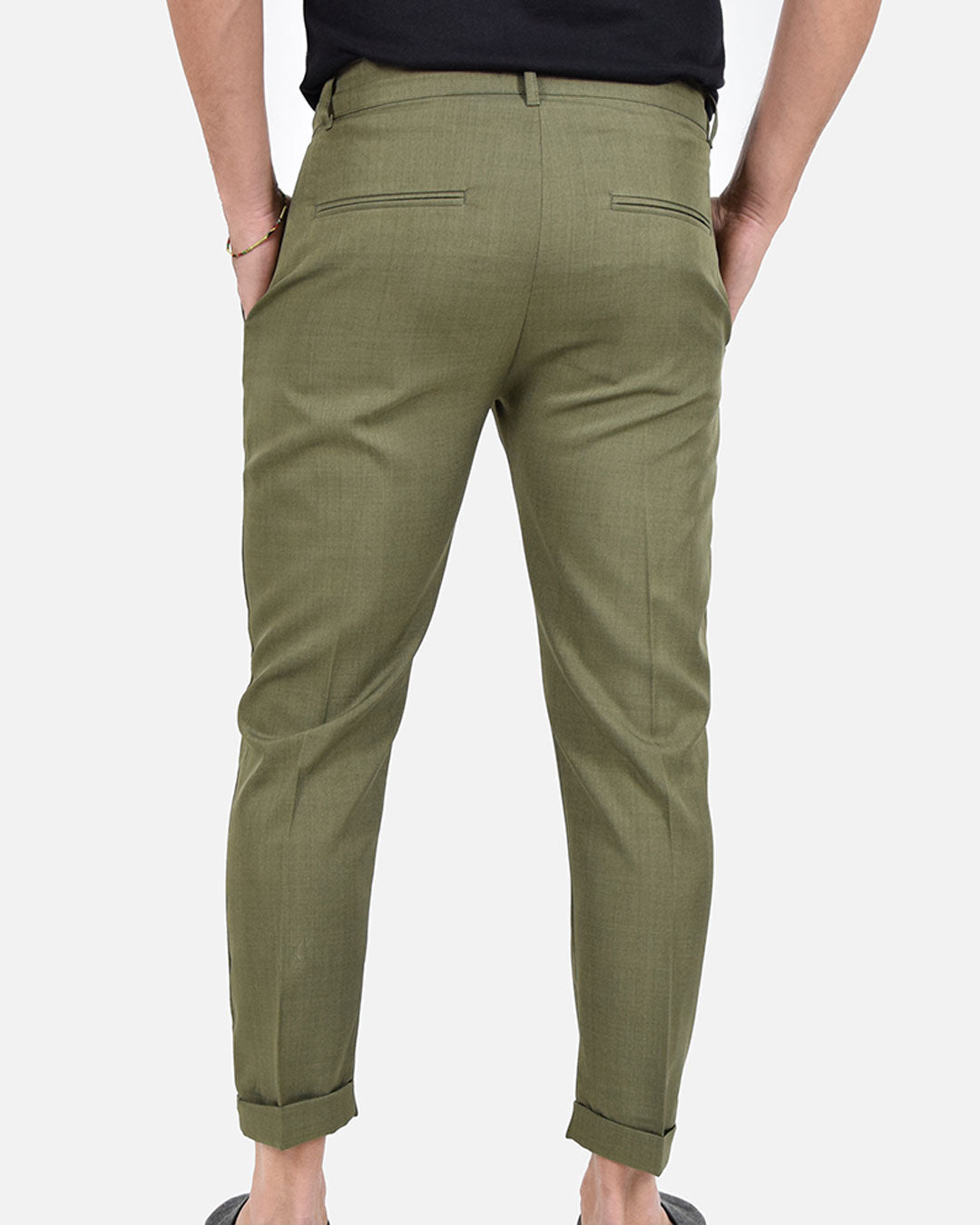 Pantaloni capri effetto sfumato