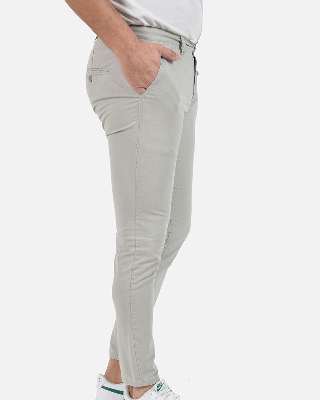 Pantaloni skinny capri microfantasia