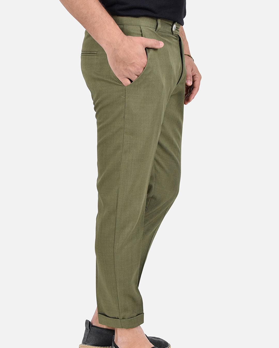 Pantaloni capri effetto sfumato