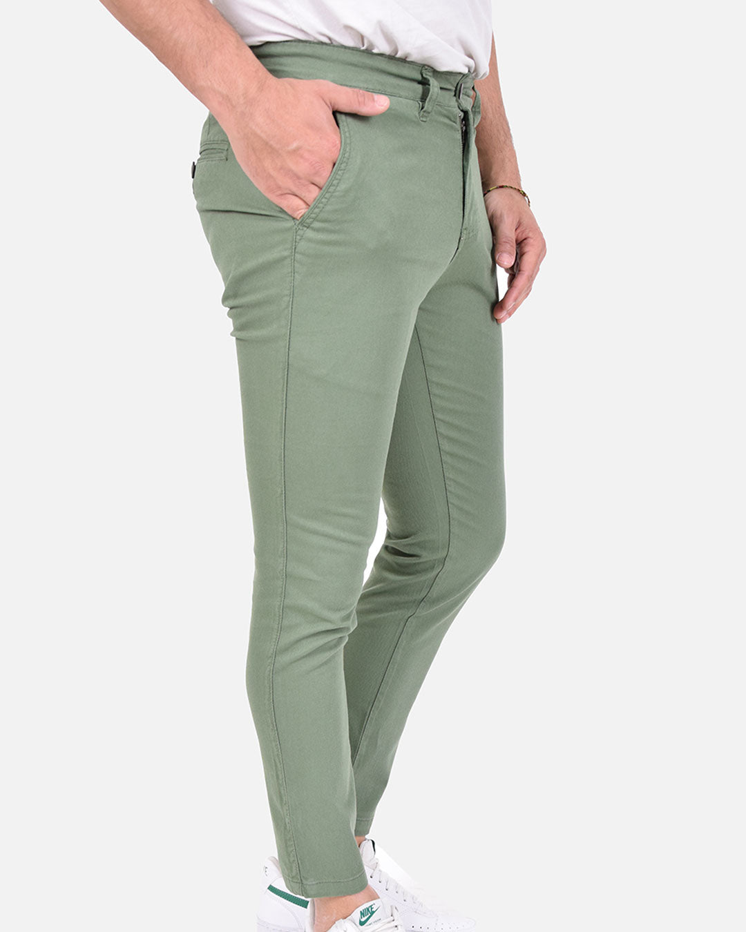 Pantaloni skinny capri in piquet