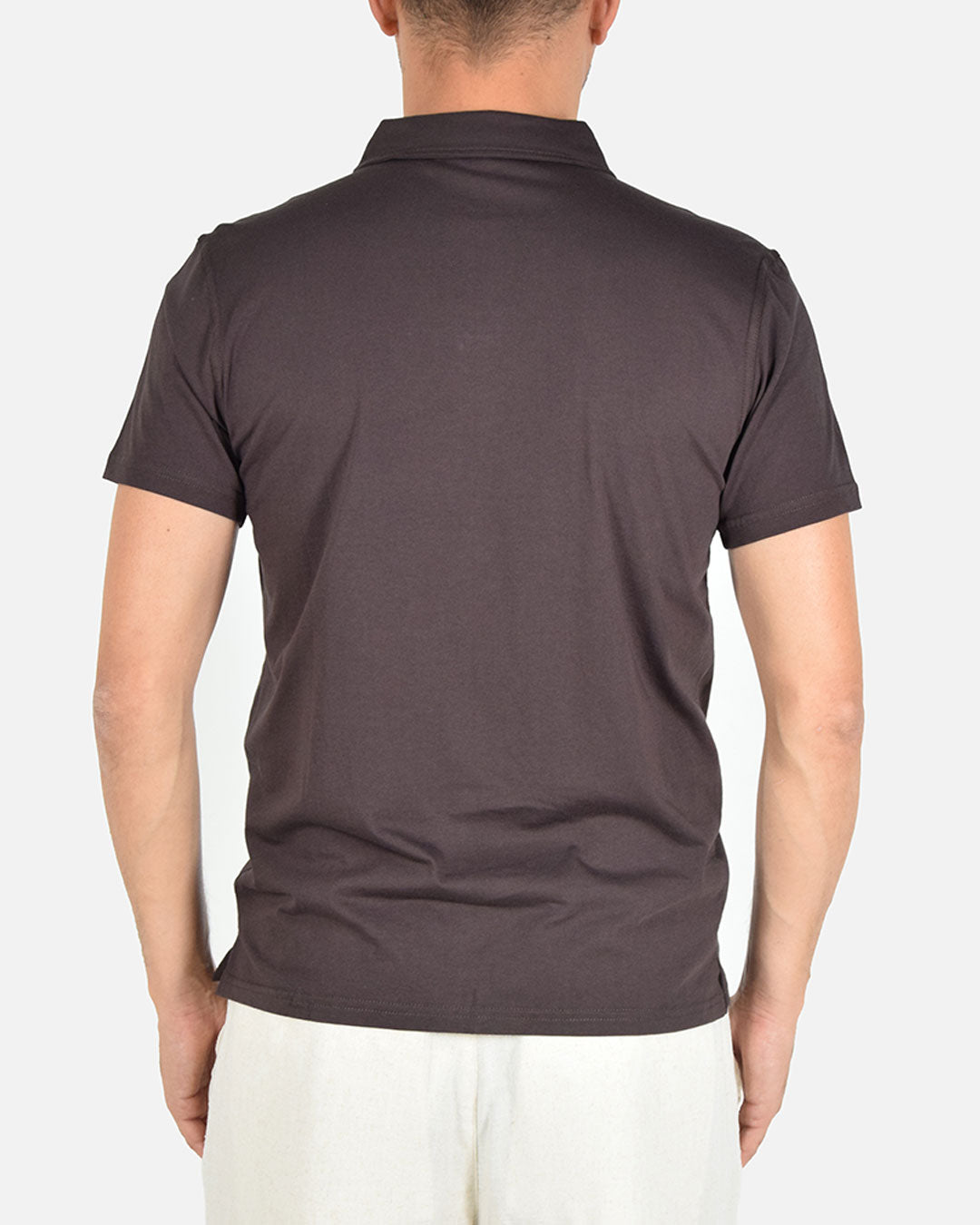 Maglia a polo in cotone elasticizzato