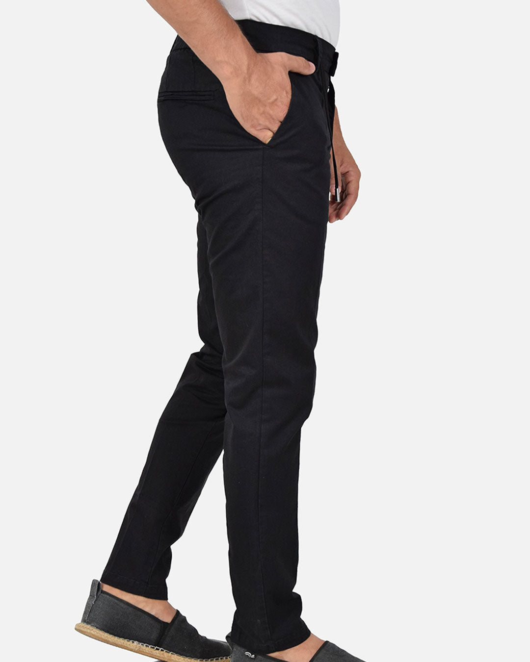 Pantaloni chino in cotone elasticizzato