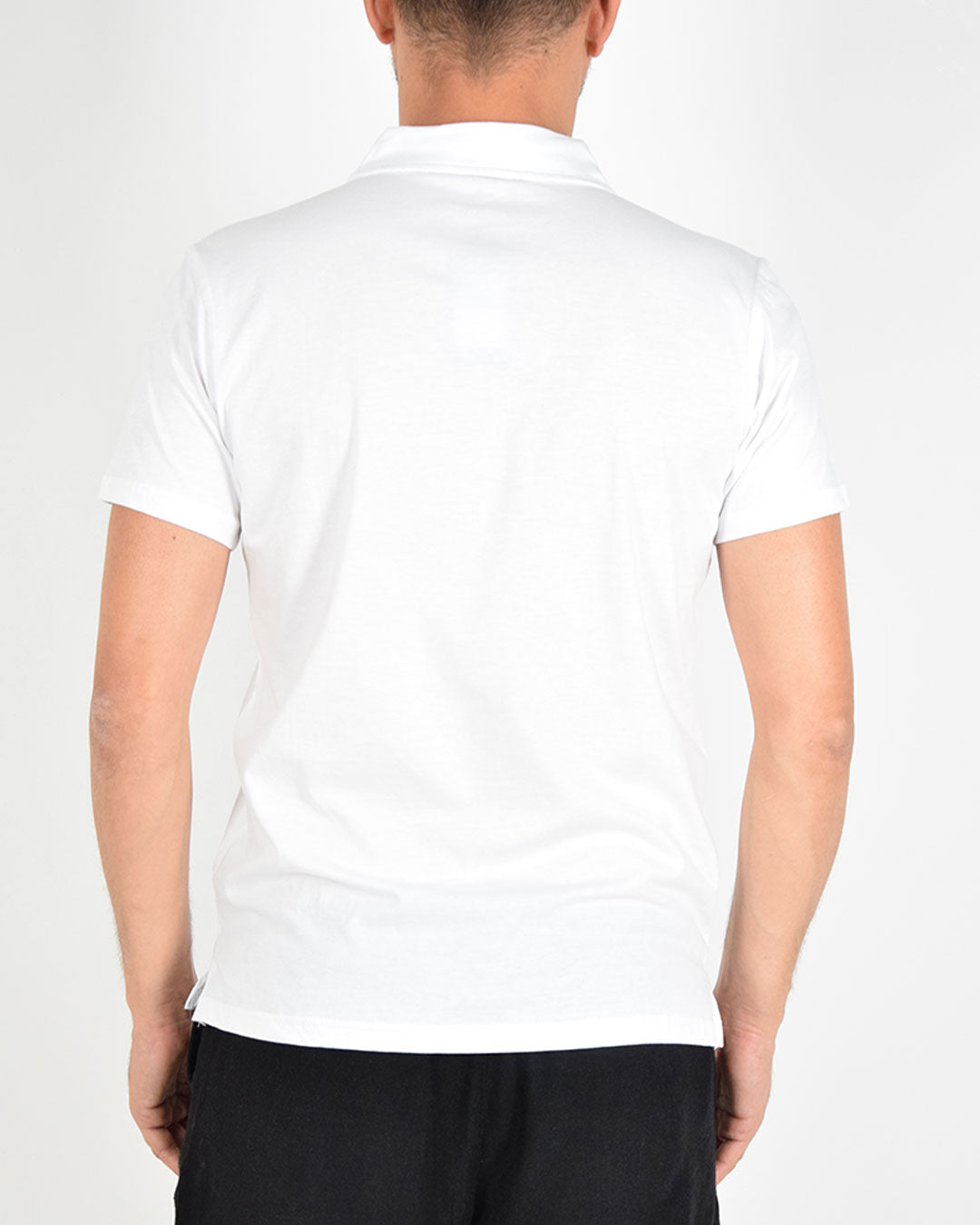 Maglia a polo in cotone elasticizzato