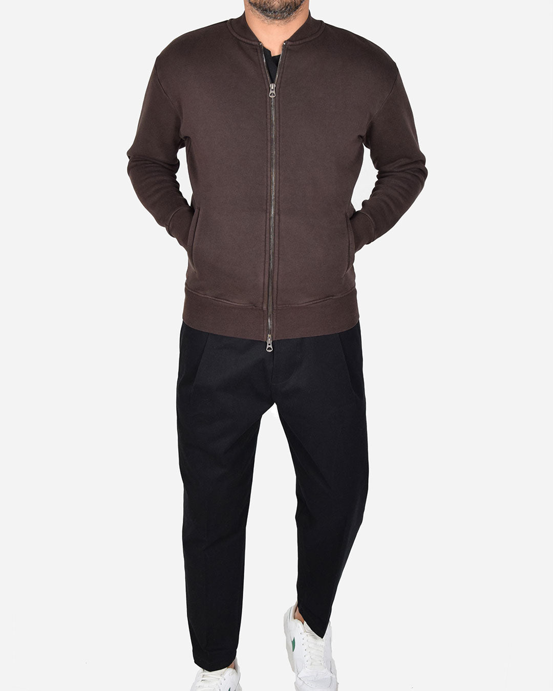 Pantaloni relax fit con laccio in vita