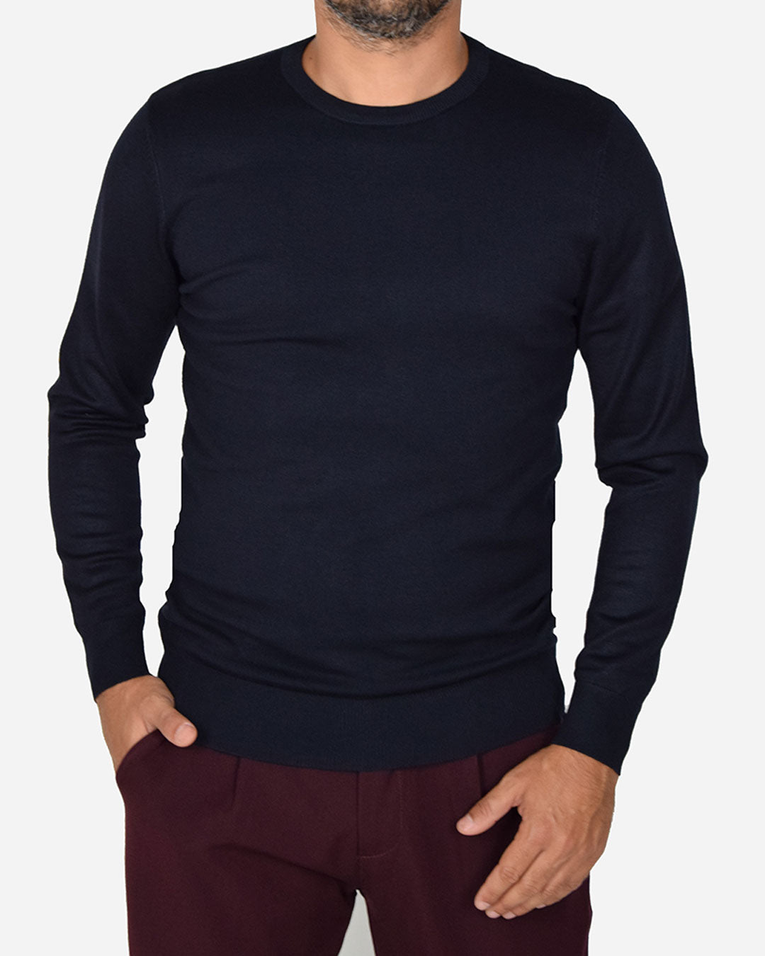 Pullover girocollo basic