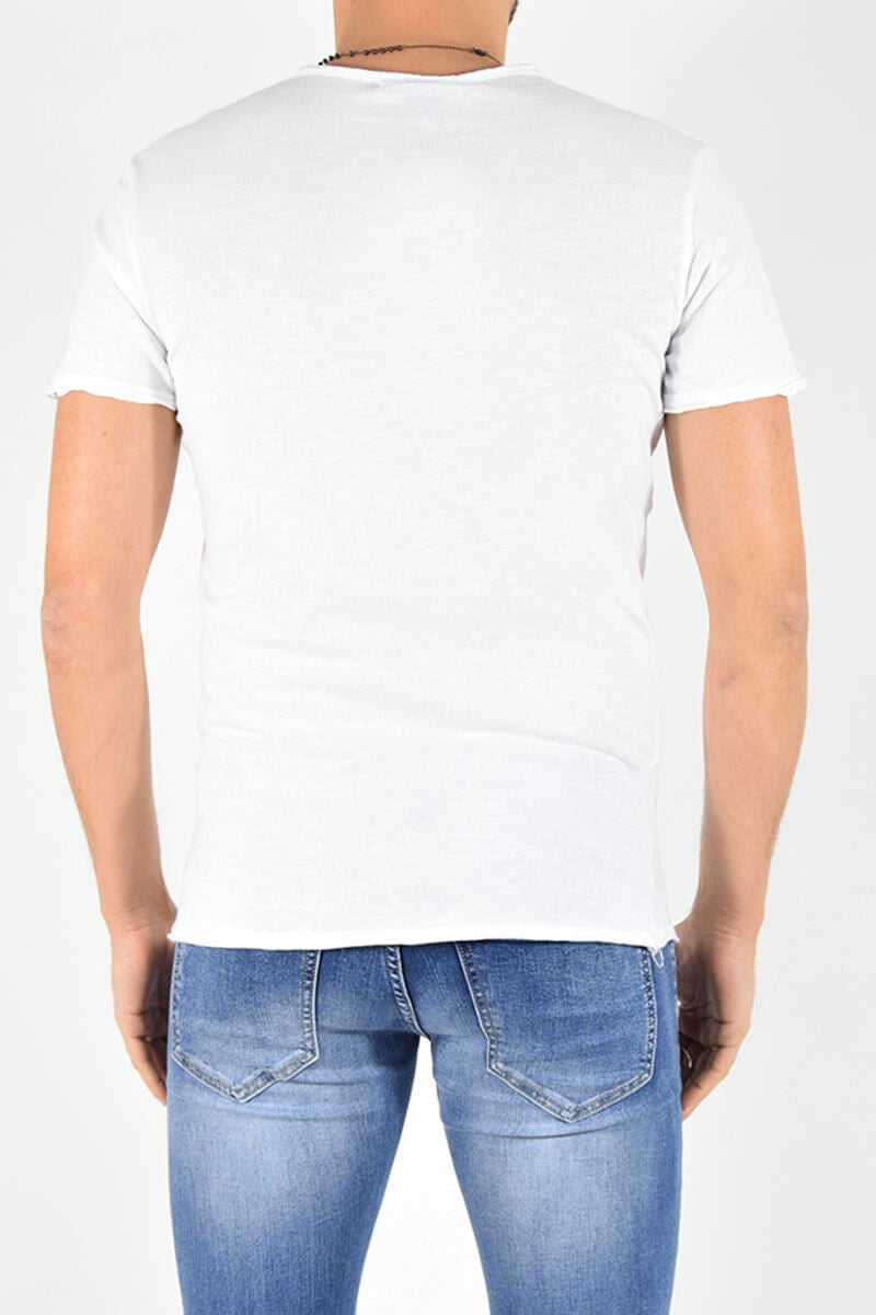 T-SHIRT CON TAGLIO VIVO