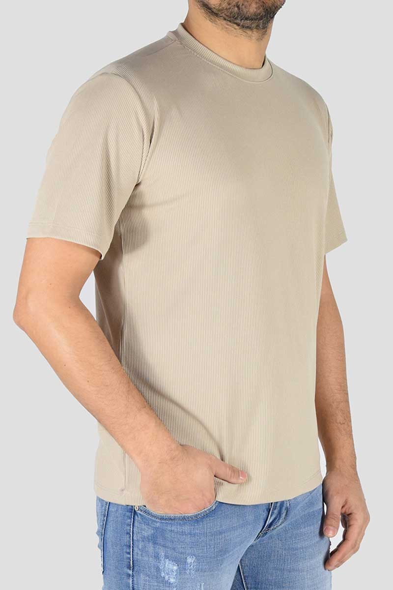MAGLIA ELASTICIZZATA TESSUTO RIGATO
