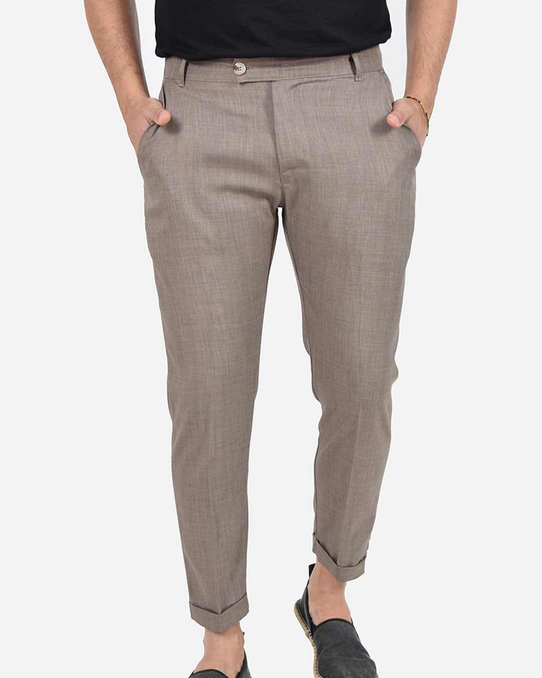 Pantaloni capri effetto sfumato