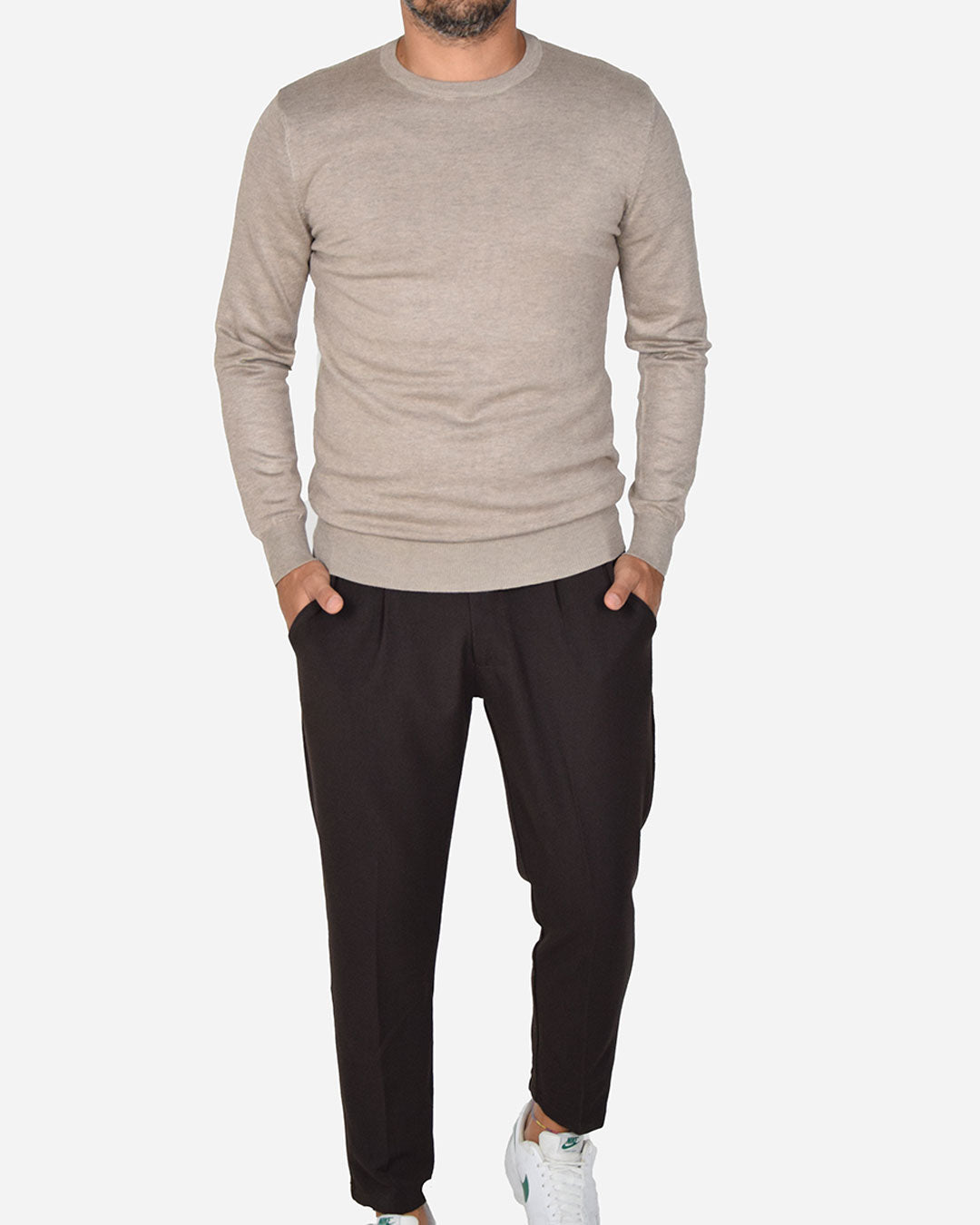 Pullover girocollo basic