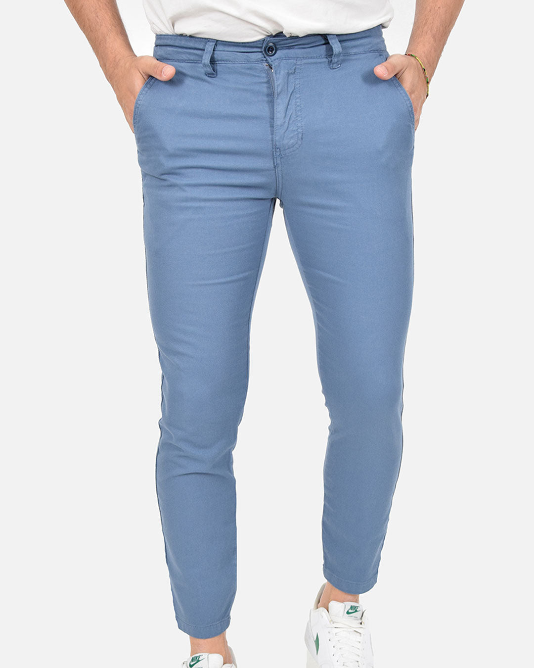 Pantaloni skinny capri in piquet