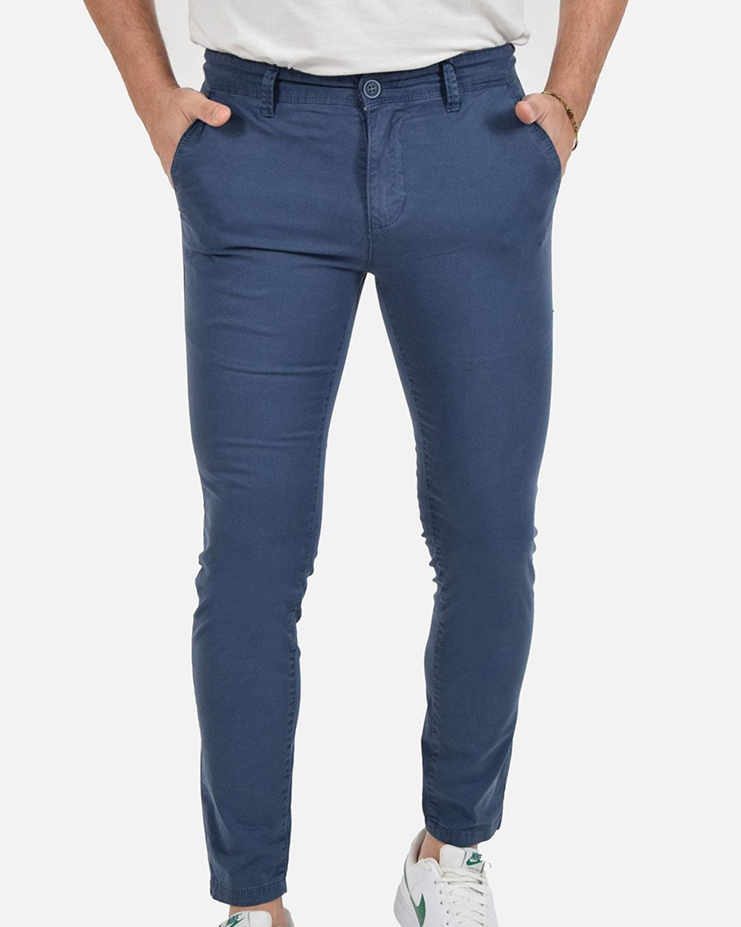 Pantaloni skinny capri microfantasia