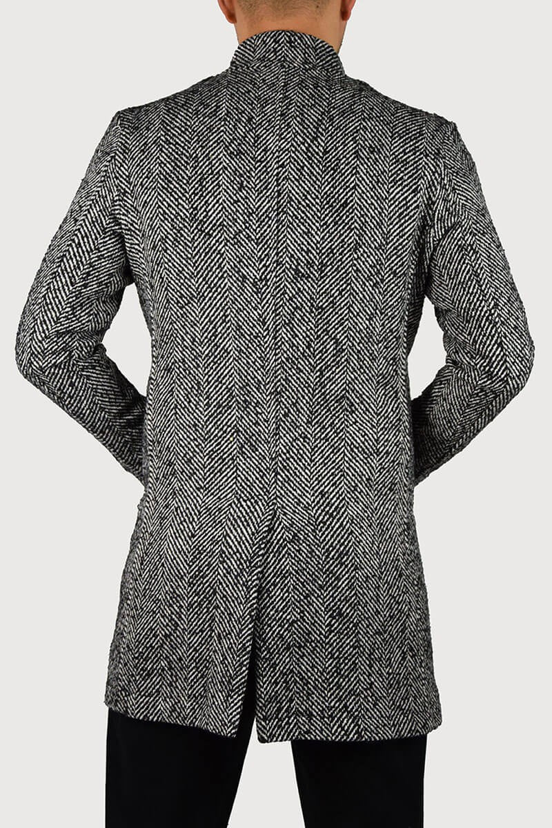 CAPPOTTO CON DESIGN SPINA DI PESCE