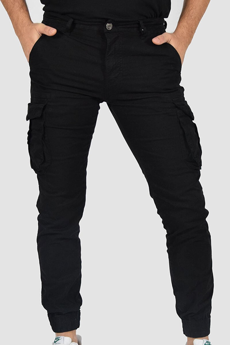 PANTALONI CON TASCONI E POLSINO