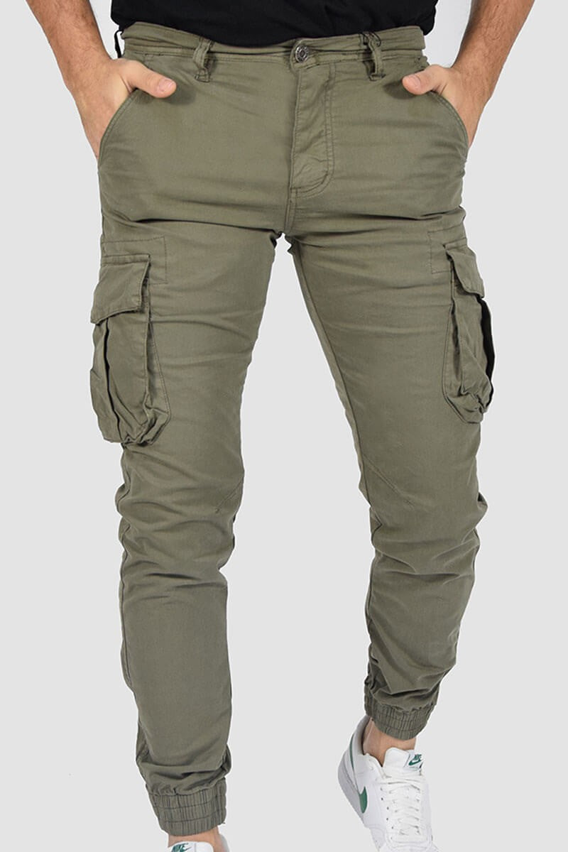 PANTALONI CON TASCONI E POLSINO