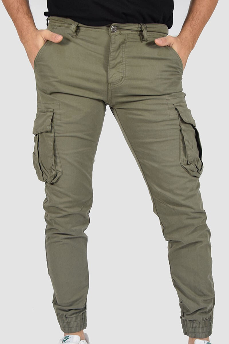 PANTALONI CON TASCONI E POLSINO