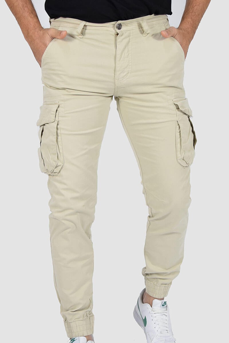 PANTALONI CON TASCONI E POLSINO