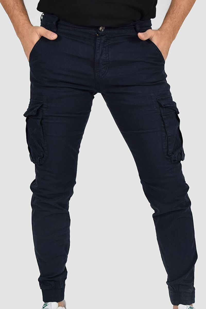 PANTALONI CON TASCONI E POLSINO