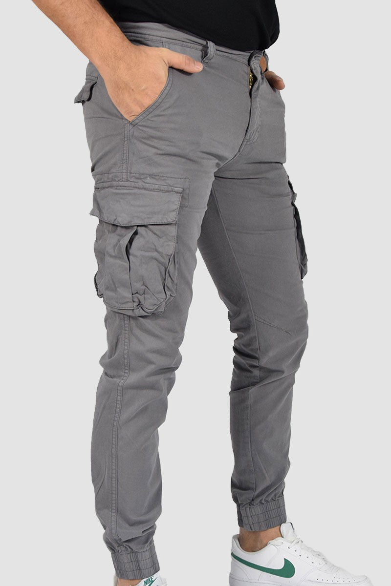 PANTALONI CON TASCONI E POLSINO