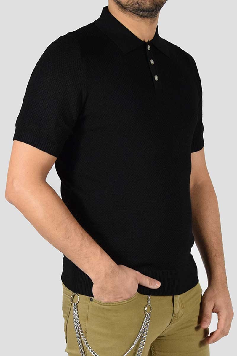 POLO IN MAGLIA MICROFANTASIA